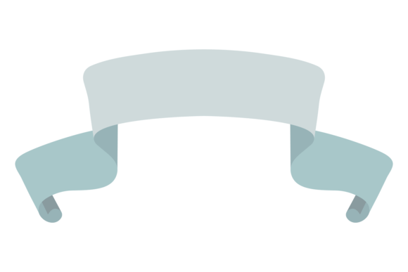 Blue Decorative Ribbon. Page Print Decor: A Designer's Guide