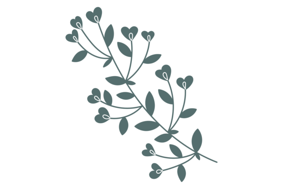 Decorative Natural Plant Branch: A Botanic Design Essential
