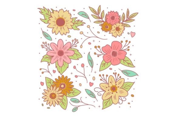 Hand Drawn Floral Decorative Elements: A Design Freebie