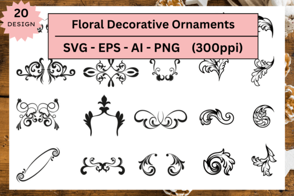 Ornate Elegance: Mastering the Floral Decorative SVG Bundle