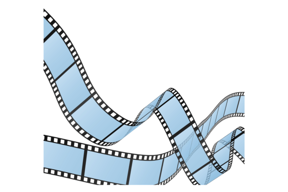 Retro Filmstrips Rolls: Decorative Cinem for Vintage Branding