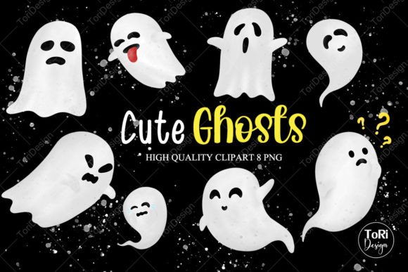 Spooky-Cute Style: Working with Decorative Halloween Ghost Illustrations