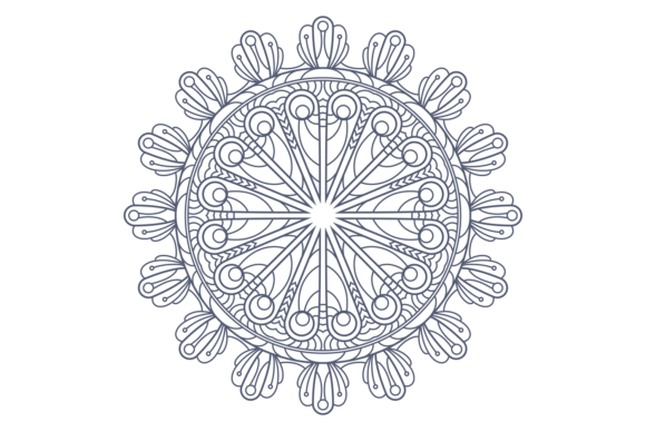 The Allure of the Ornate Mandala: A Decorative Radial Pattern